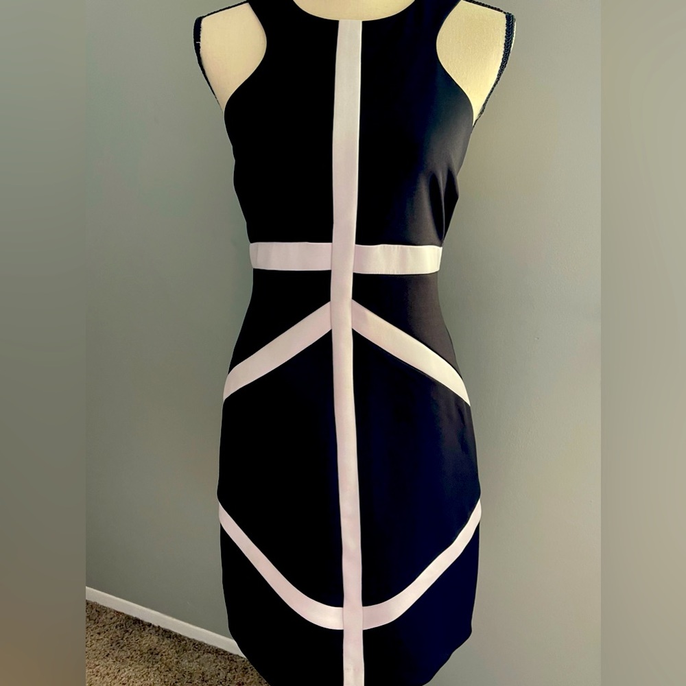 Black and White After 5 Cocktail Party Dress